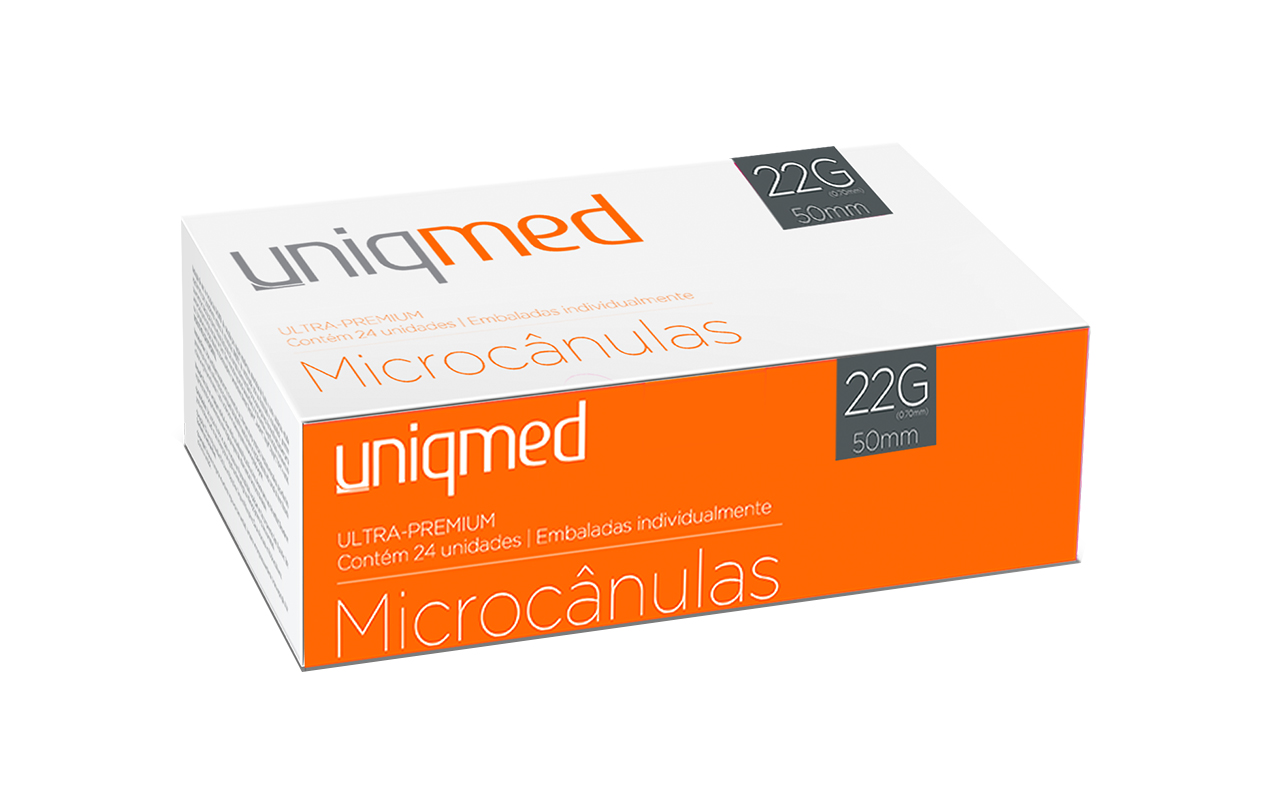 MICROCÂNULA UNIQMED 22G x 50mm (unidade)