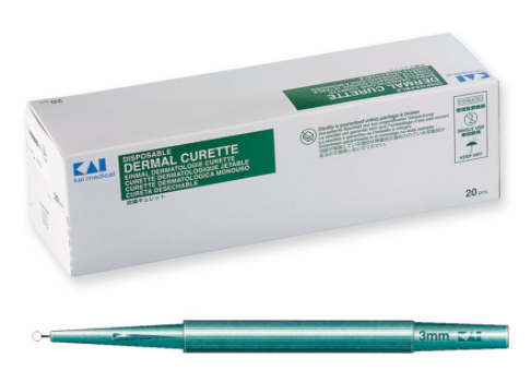 CURETA DESCARTÁVEL 3MM (unidade)